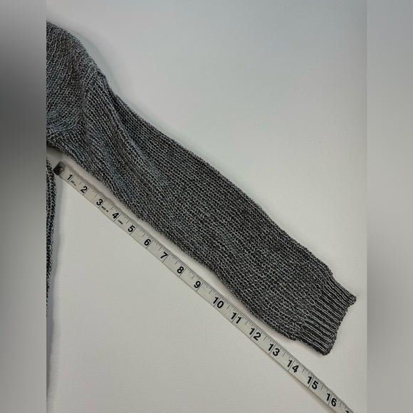 NWT Cloud Chaser Metallic Braided Knit Open Duster Cardigan Womens Medium - Picture 7 of 9